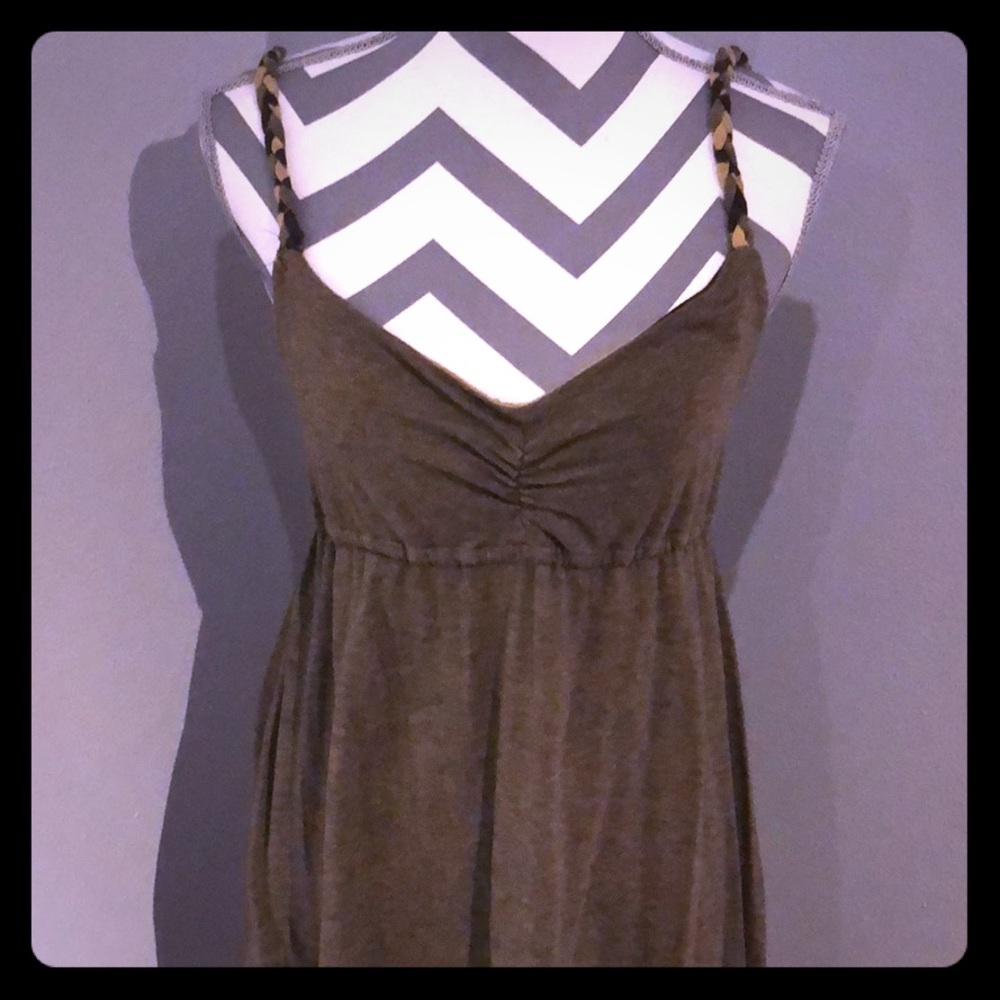 Reversible dress, low cut.